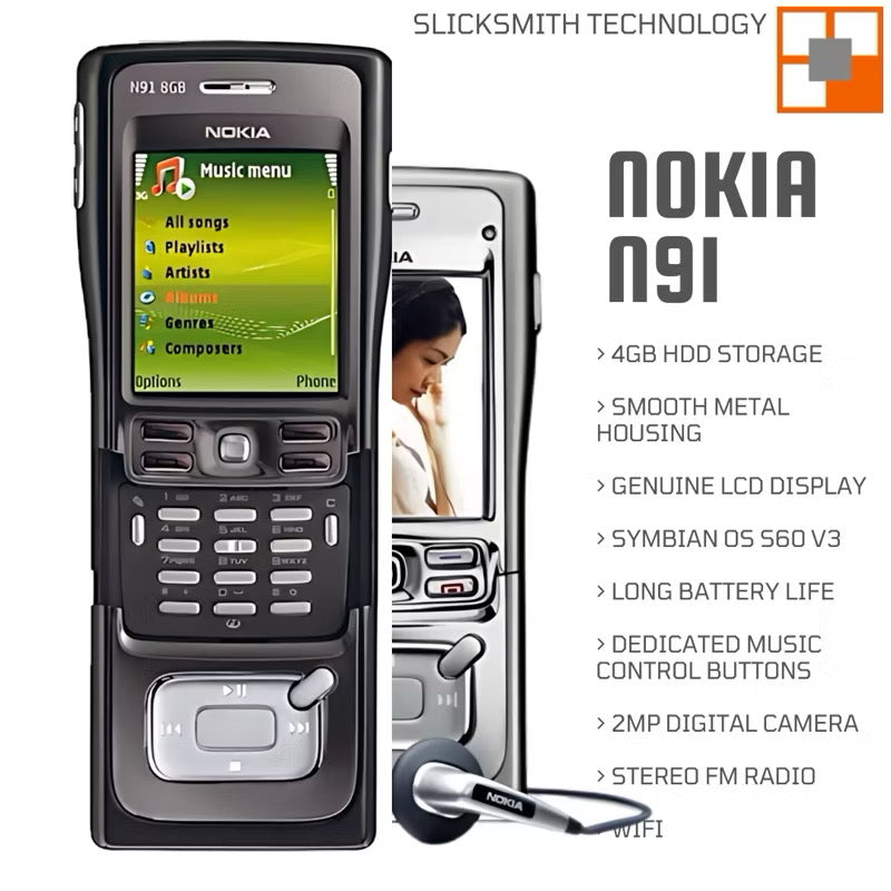 Nokia N91 4GB HDD Music Phone | SlickSmith Technology